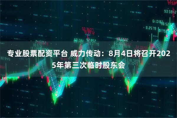 专业股票配资平台 威力传动：8月4日将召开2025年第三次临时股东会